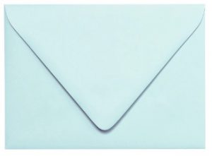 pastel blue envelope