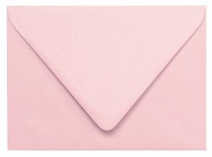 pastel pink envelope