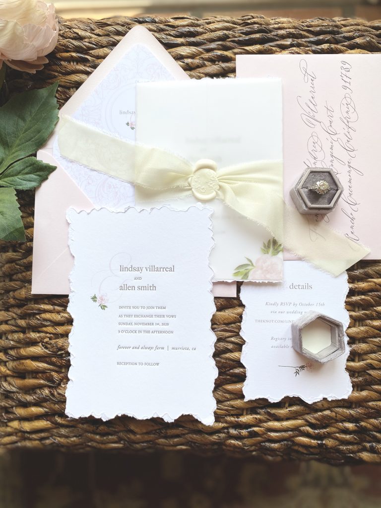 letterpress wedding stationery