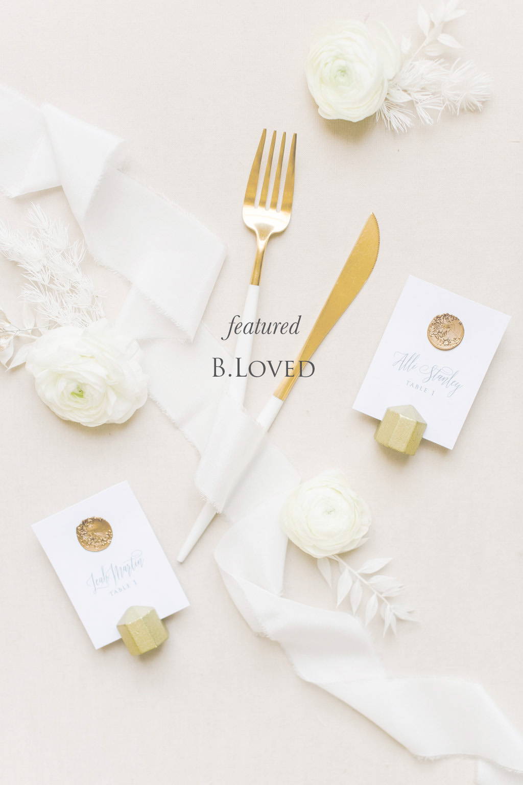 place cards and table setting