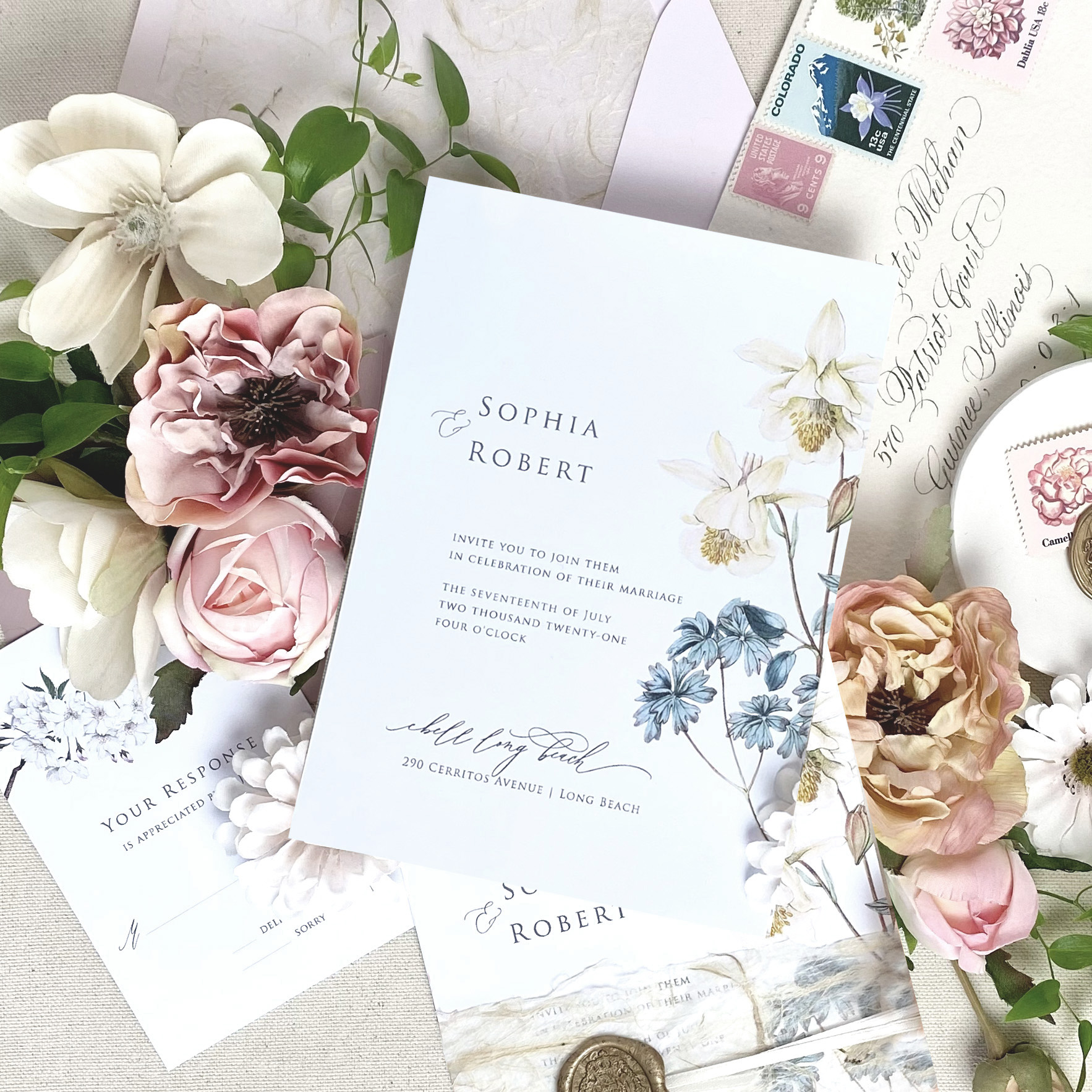 Semi Custom Wedding Invitations TheBridalPress   Louisa 