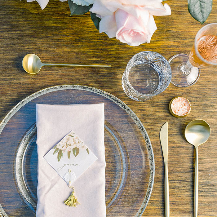 place card on a table setting