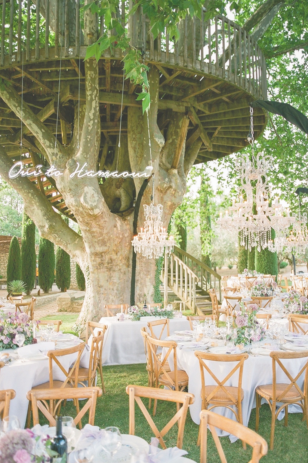 treehouse wedding reception