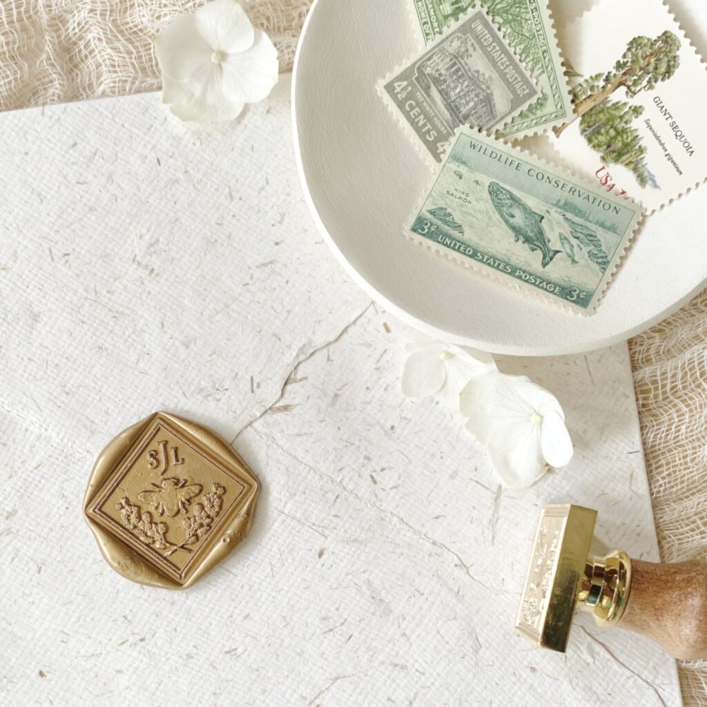 custom bee wax seal stamp